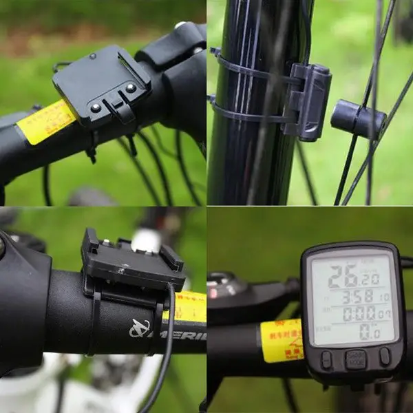 Instruções para fixar um velocímetro a uma bicicleta