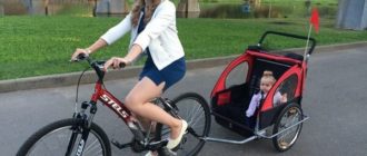 Atrelado de bicicleta para crianças - características e tipos