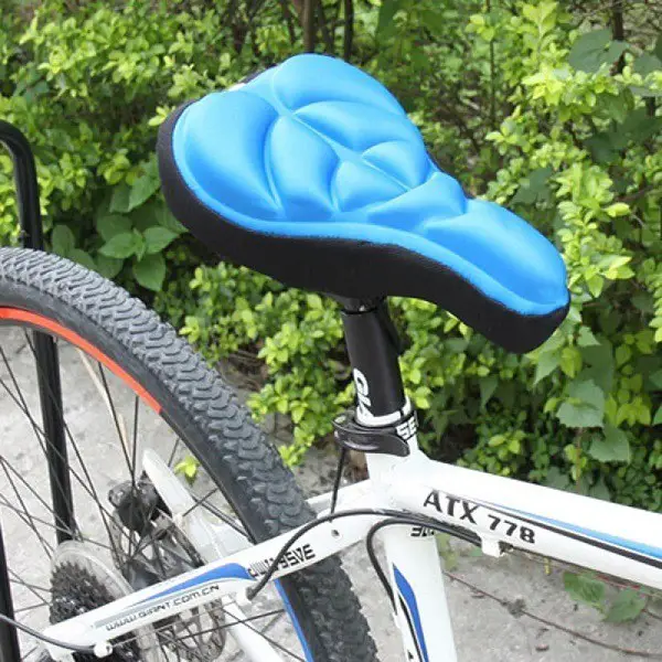 selim de bicicleta feito de almofadas de gel
