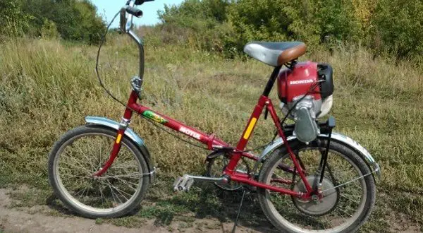 Bicicleta com motor aparador com as suas próprias mãos - como fazê-la