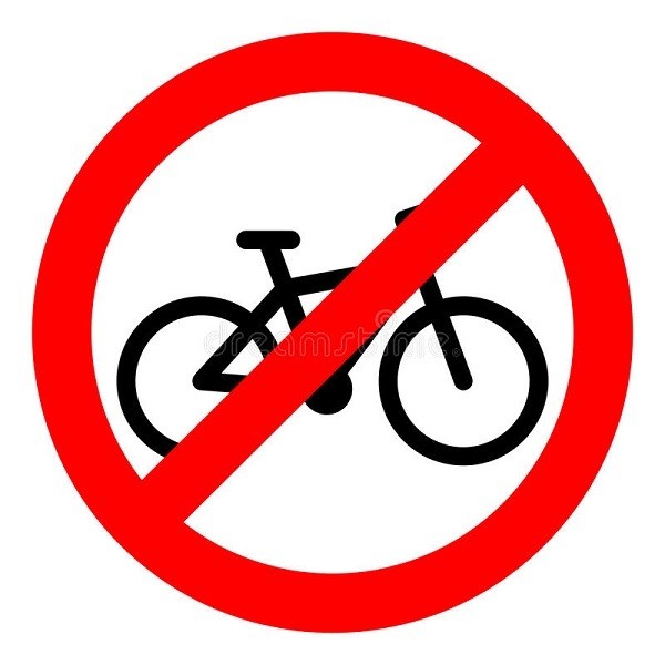 Proibições para ciclistas